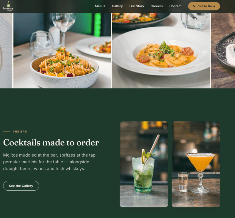 Bramley Lodge website designed and built by Morey Digital