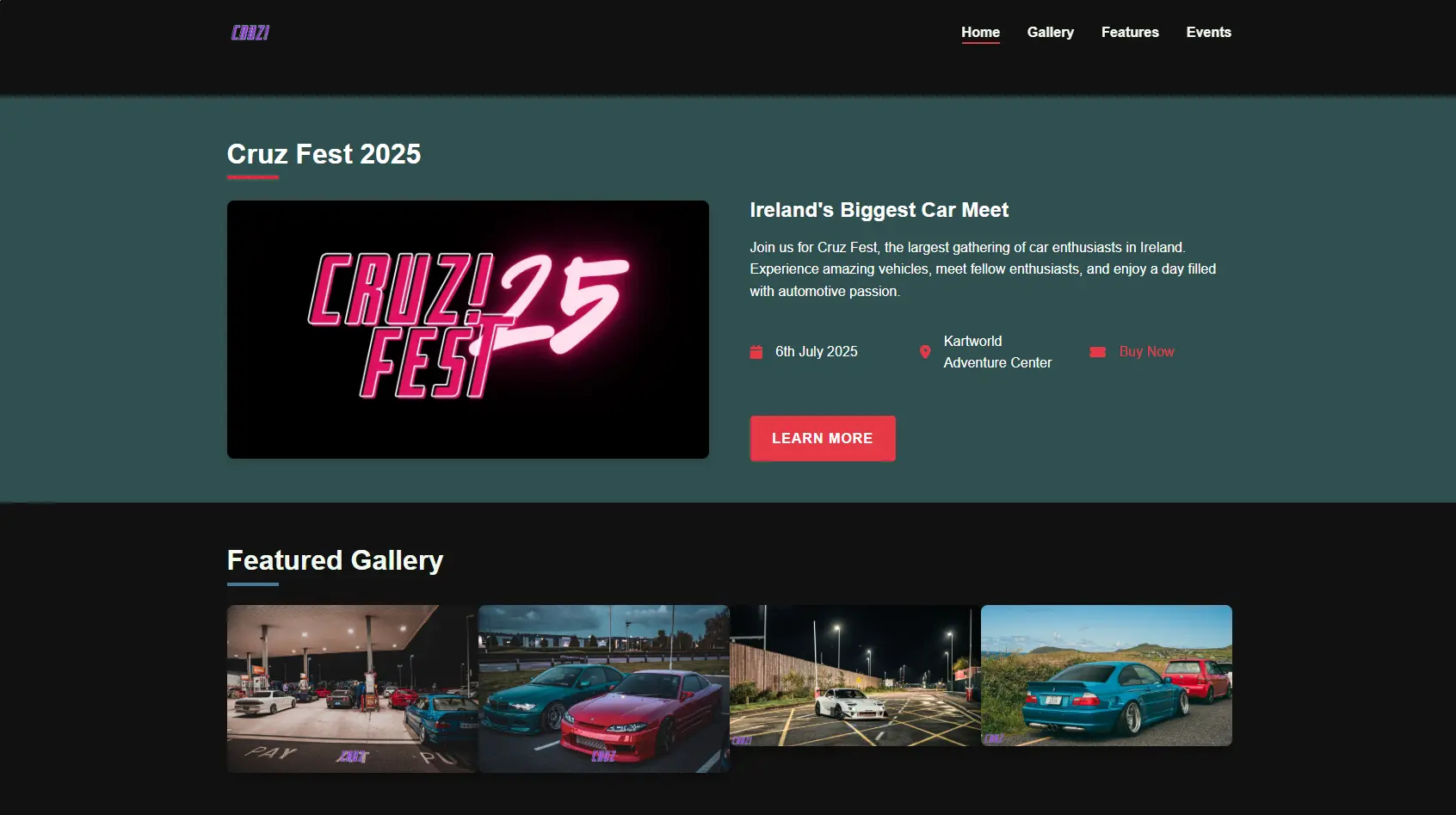 Cruz Ireland website by Morey Digital