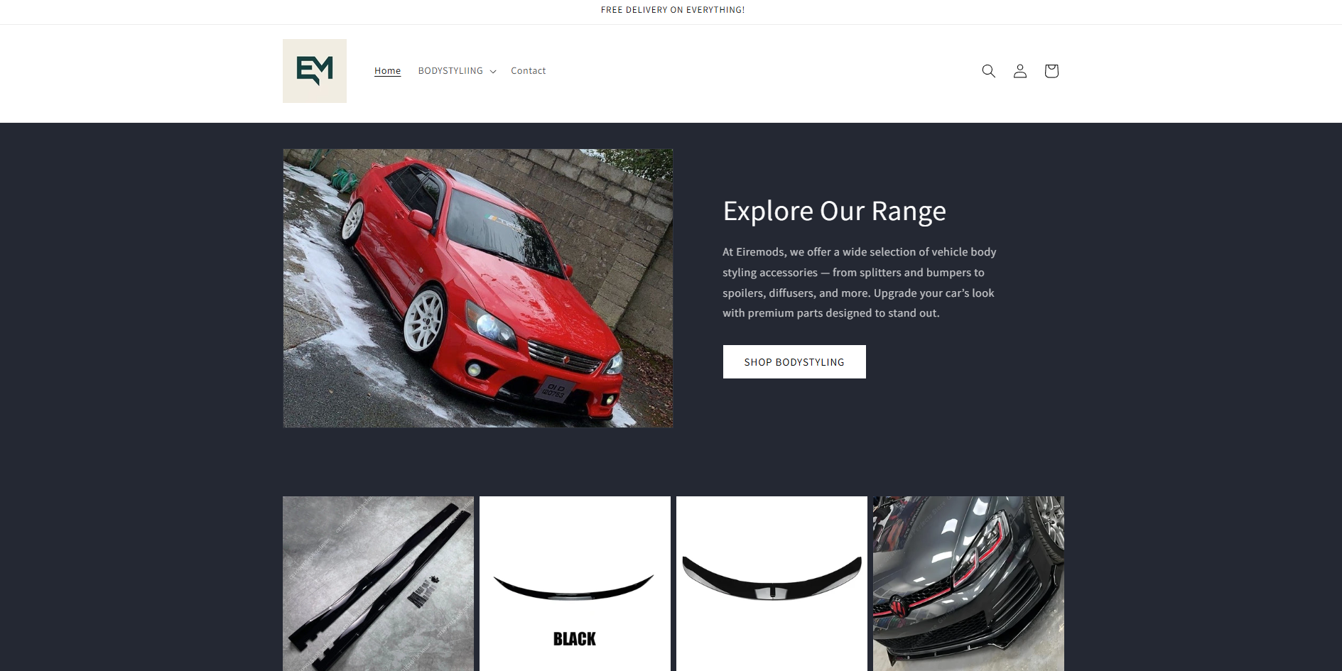 Eire Mods - Website Project by Morey Digital