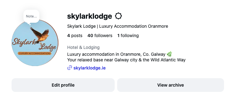 Skylark Lodge social media management by Morey Digital