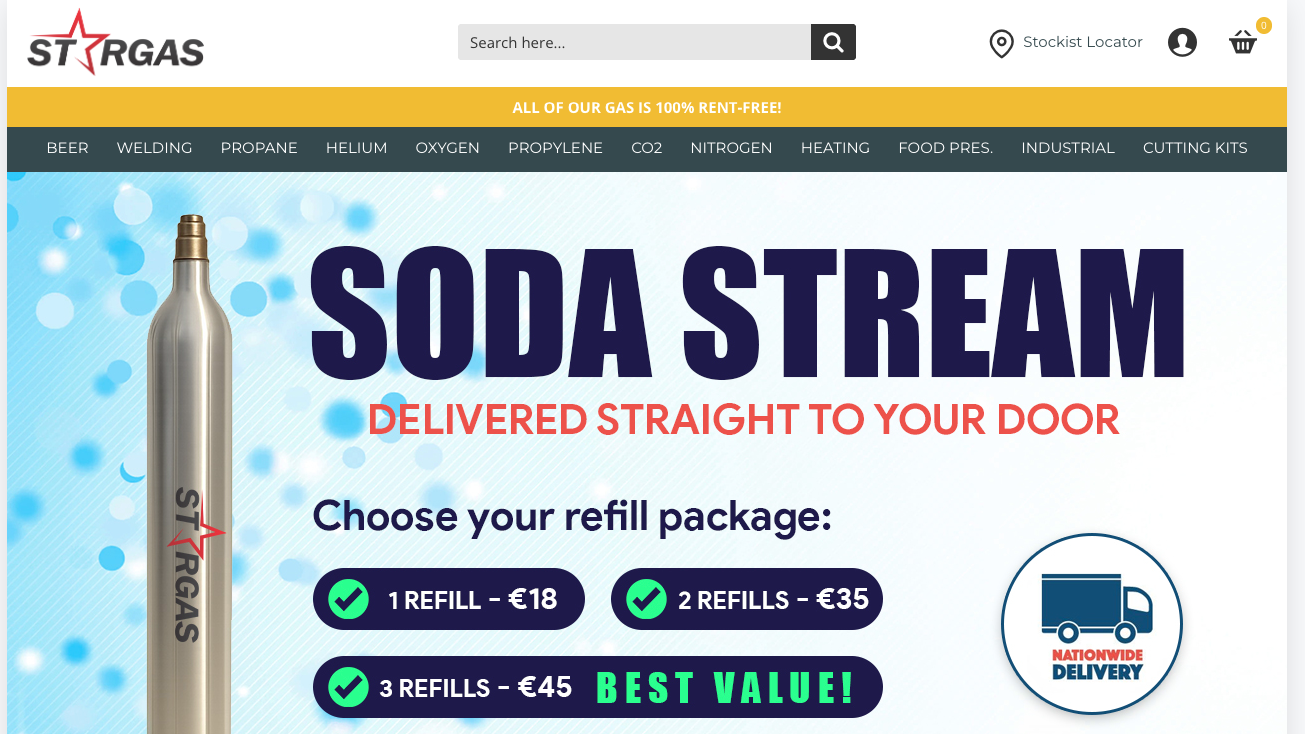 Stargas Supplies Ltd website by Morey Digital